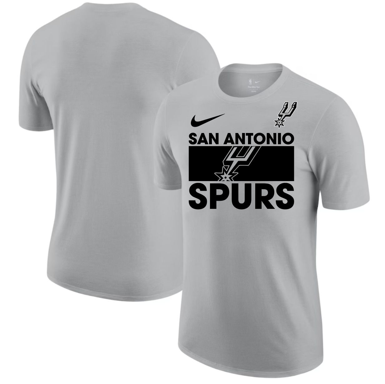 Men 2025 NBA San Antonio Spurs White Nike T shirts style 1